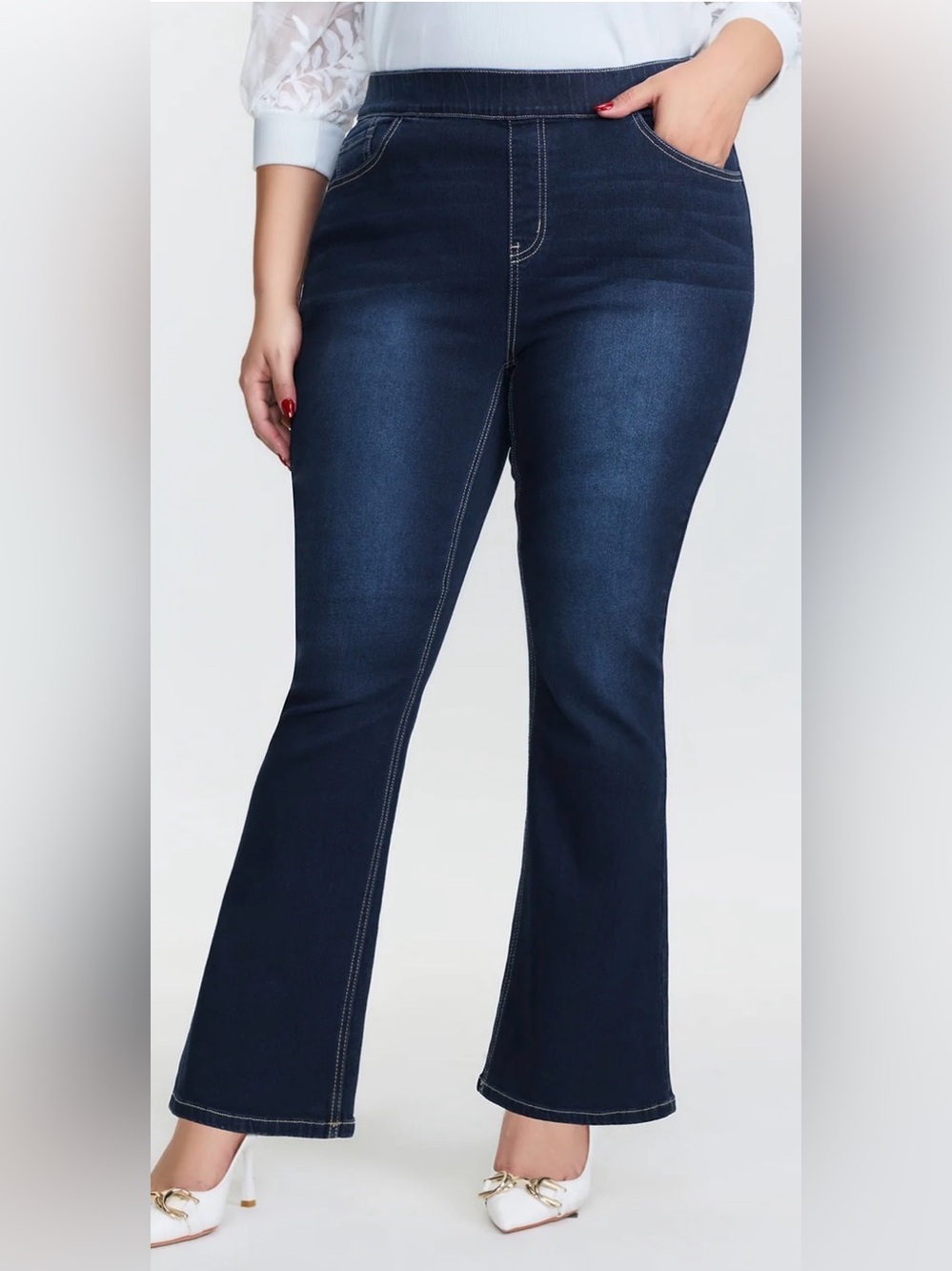 BloomChic Pull On Supersoft Flare Jeans